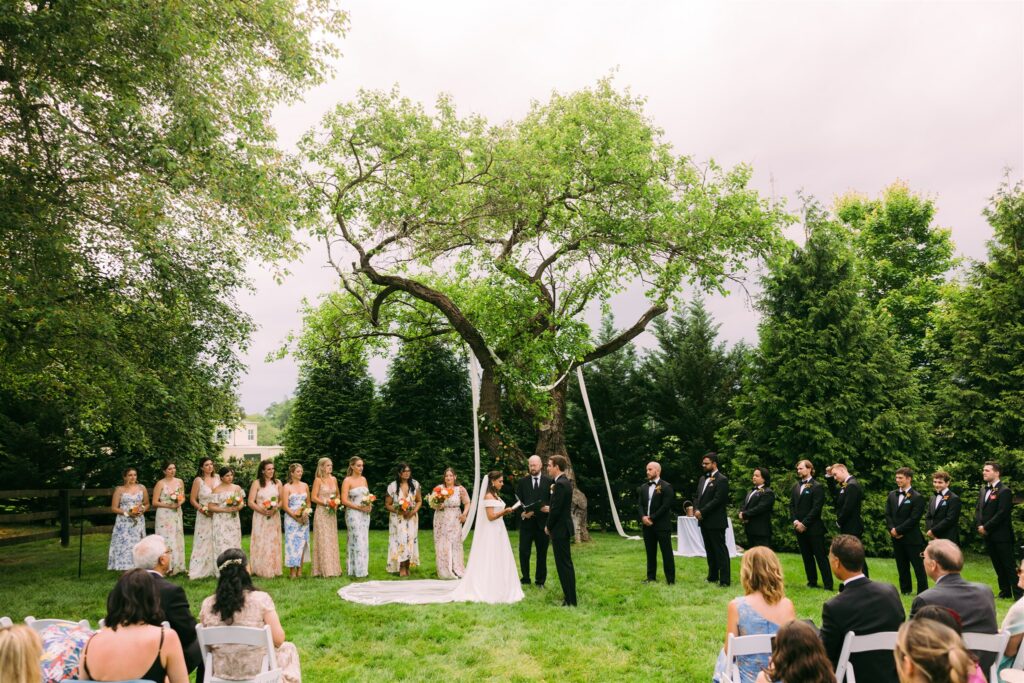 wedding ceremony at the Inn at Vint Hill